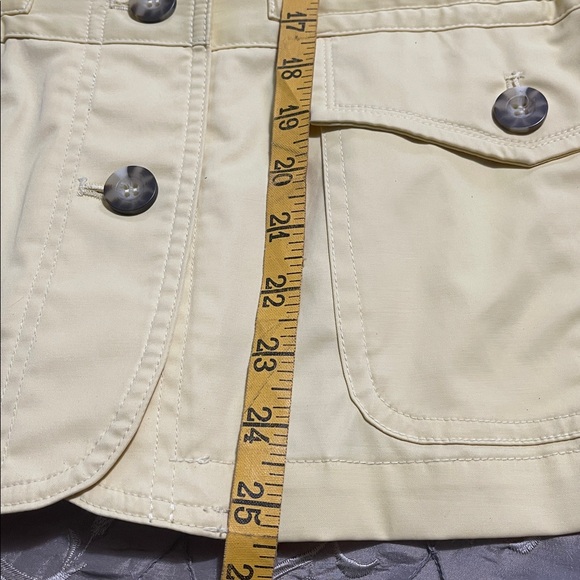 Sunset Rd NWT jacket in Pale Yellow size 8 pit top it 19.5 has stretch - Picture 7 of 7